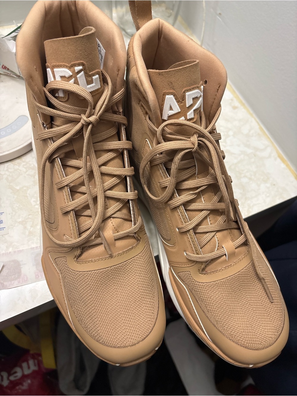 APL Men's Tan High-Top Performance Boots